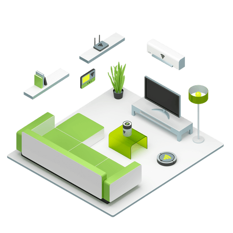 home with smart air conditioning